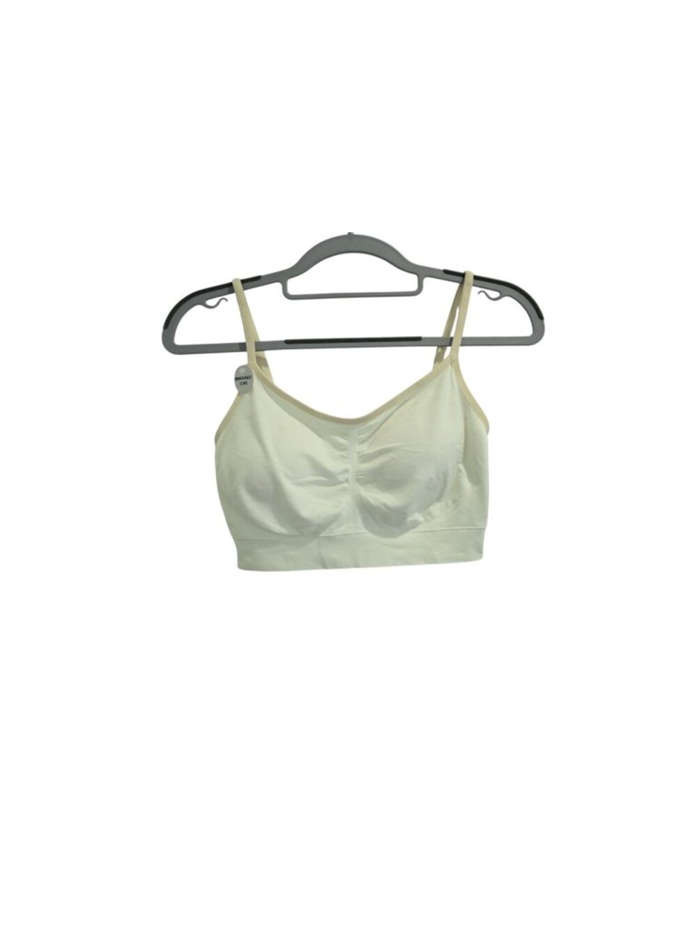 NWOT Jockey Wirefree Bralette Sz XL Cream Removable Cups Comfort Stretch Bra